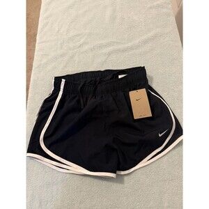 Nike Dri-FIT Running Shorts Womens Small Black White Athletic Workout Gym NWT